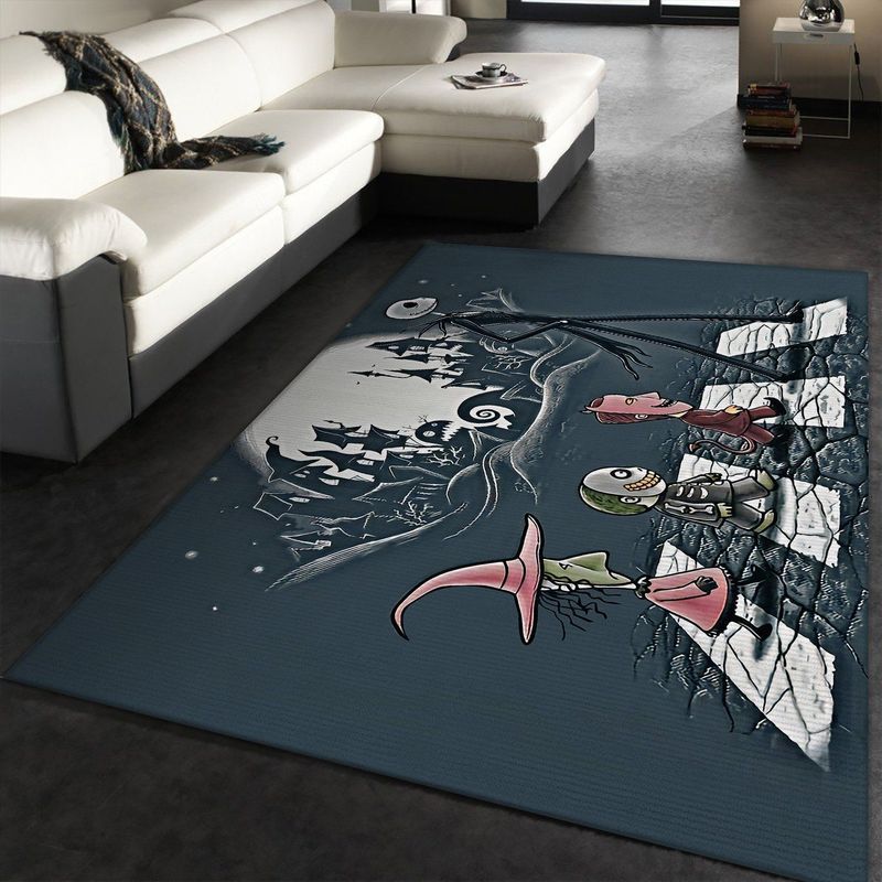 Lock Shock Barrel Jack Skellington Walking The Street Teppich