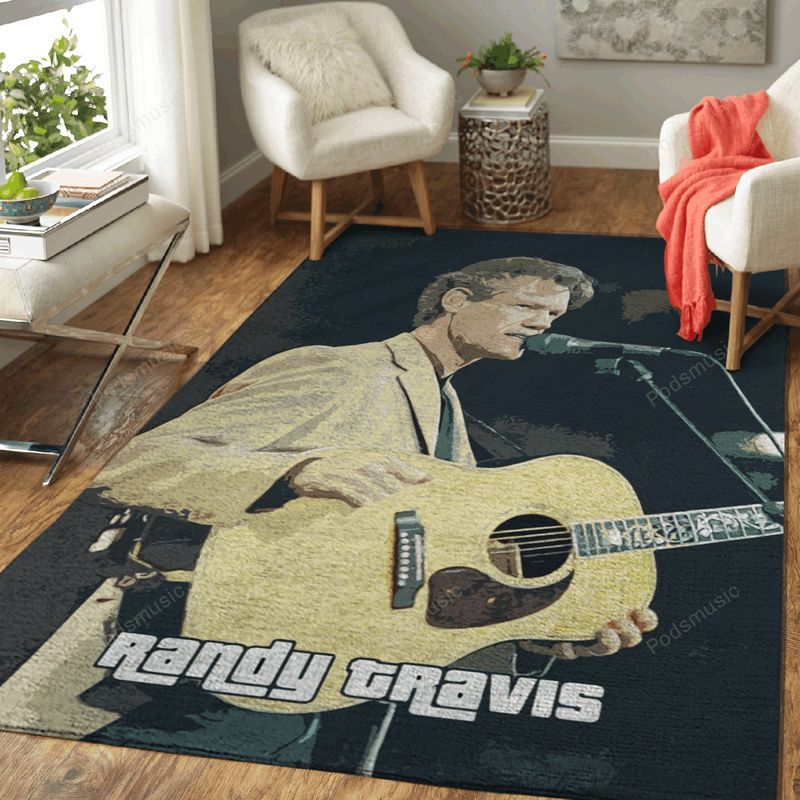 Randy Travis Country Music Popart Teppich