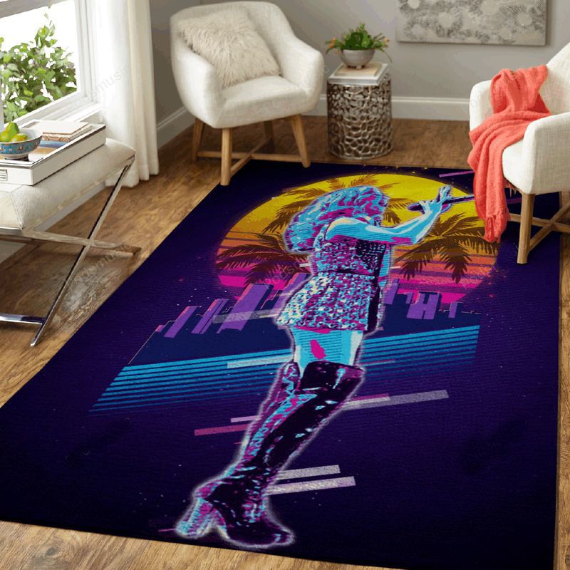 Kylie Minogue Artwork Music Synthwave 80s Art Teppich