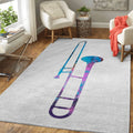 Trombone Music Art Teppich