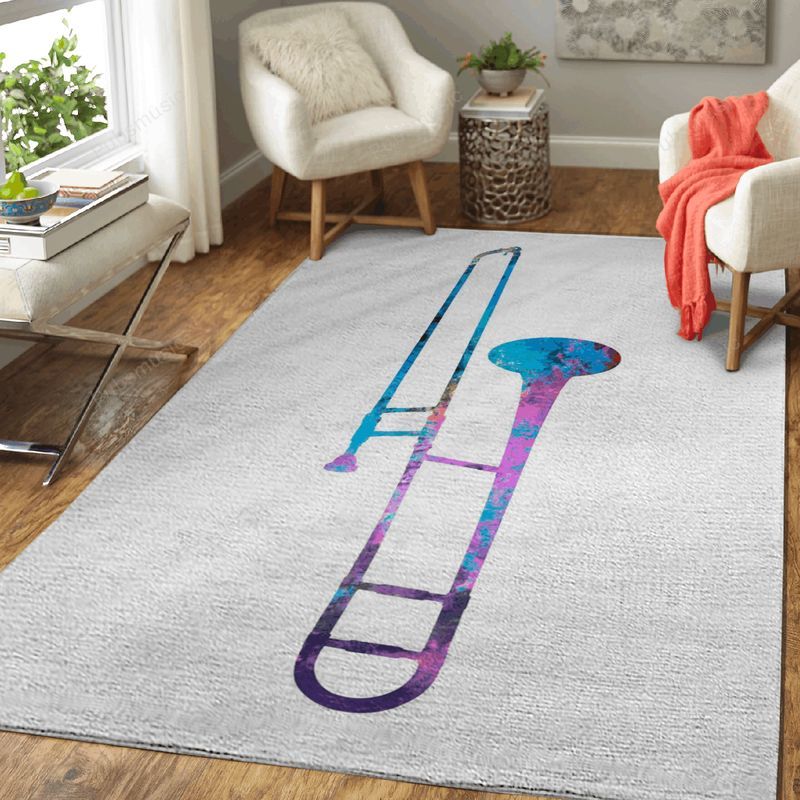 Trombone Music Art Teppich
