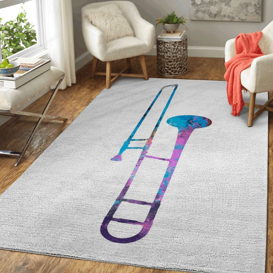 Trombone Music Art Teppich