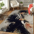 Jimi Hendrix Music World Art Teppich