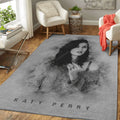 Katy Perry Music Monochrome Art Teppich