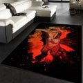 Three Headed Dragon King Ghidorah Anime Hero Teppich