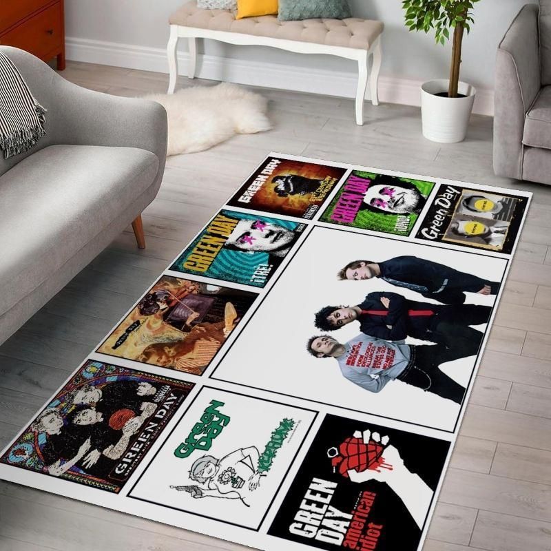Green Day Albums Ver 3 Teppich