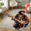 Jimmy Hendrix Music Painting Art Teppich