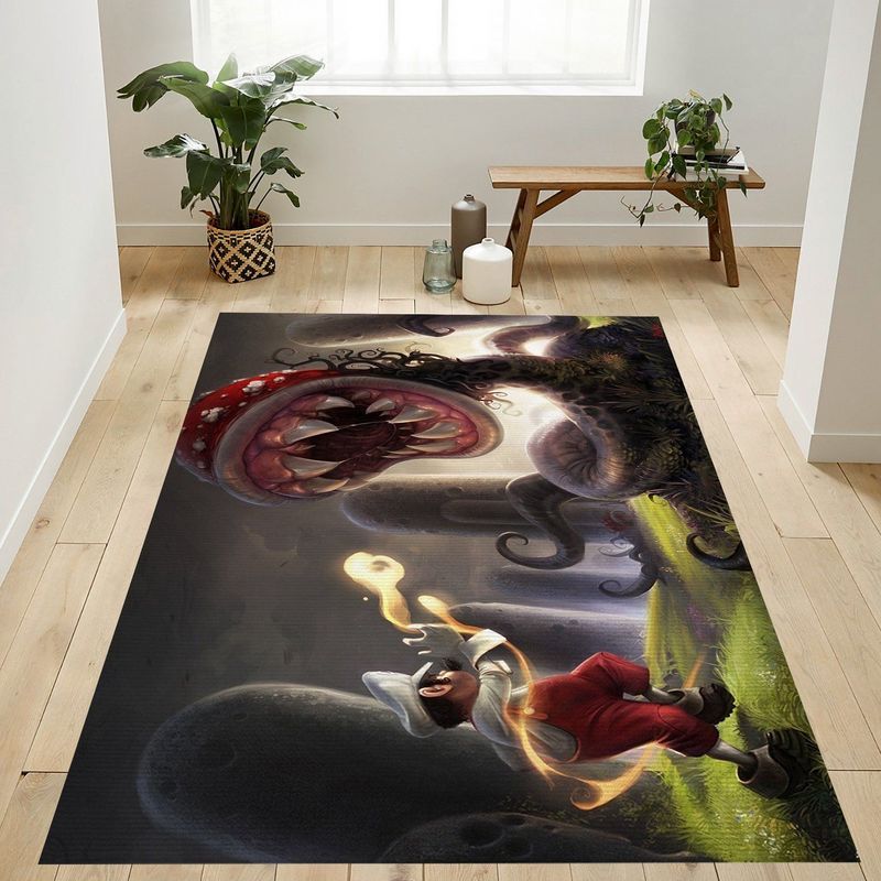 Super Mario Bros Piranha Plant Representation Art And Craft Teppich