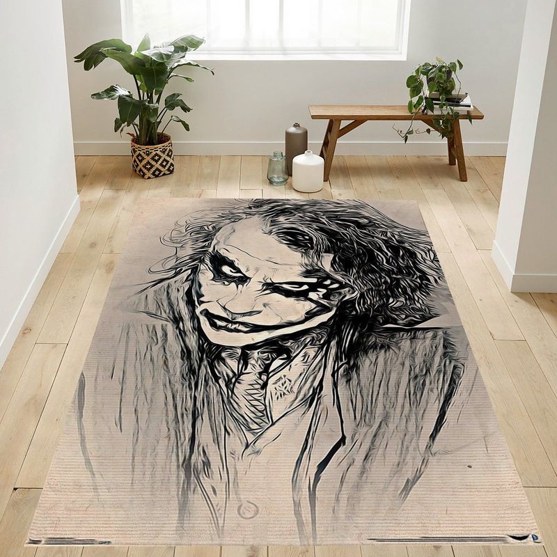 The Dark Knight The Joker Sketch Teppich