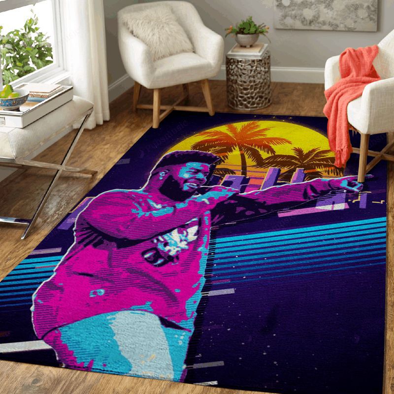 Khalid Donnel Retro Music Art Teppich