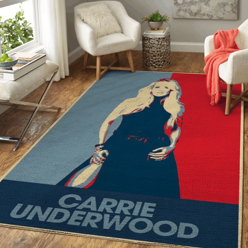 Carrie Underwood American Singer Art Teppich