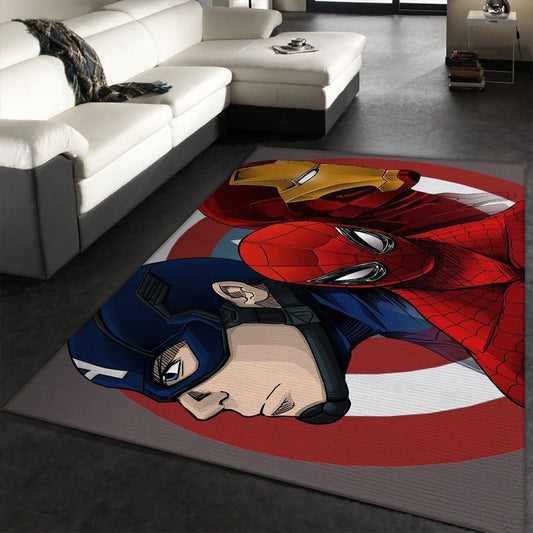 Iron Man Captain America Spider Man Marvel Superhero Movies Teppich