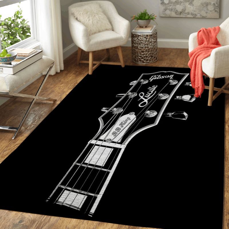 Bb King Lucille Guitars Music Art Teppich