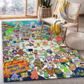 Spongebob Squarepants All Characters Teppich