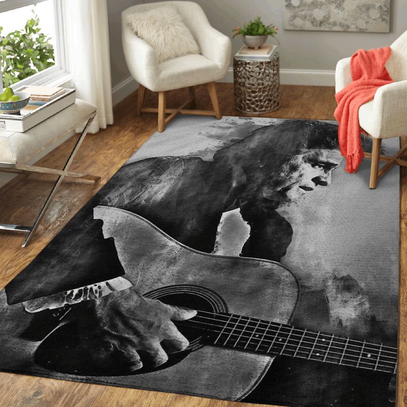 Johnny Cash Country Singer Art II Teppich