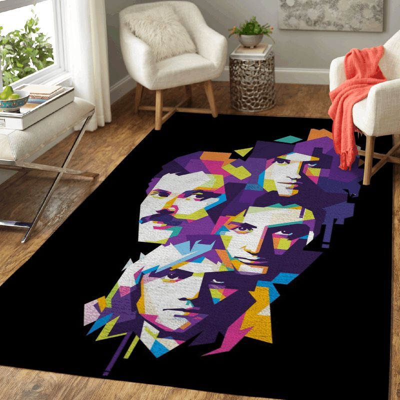 Queen Rock Band Art Teppich