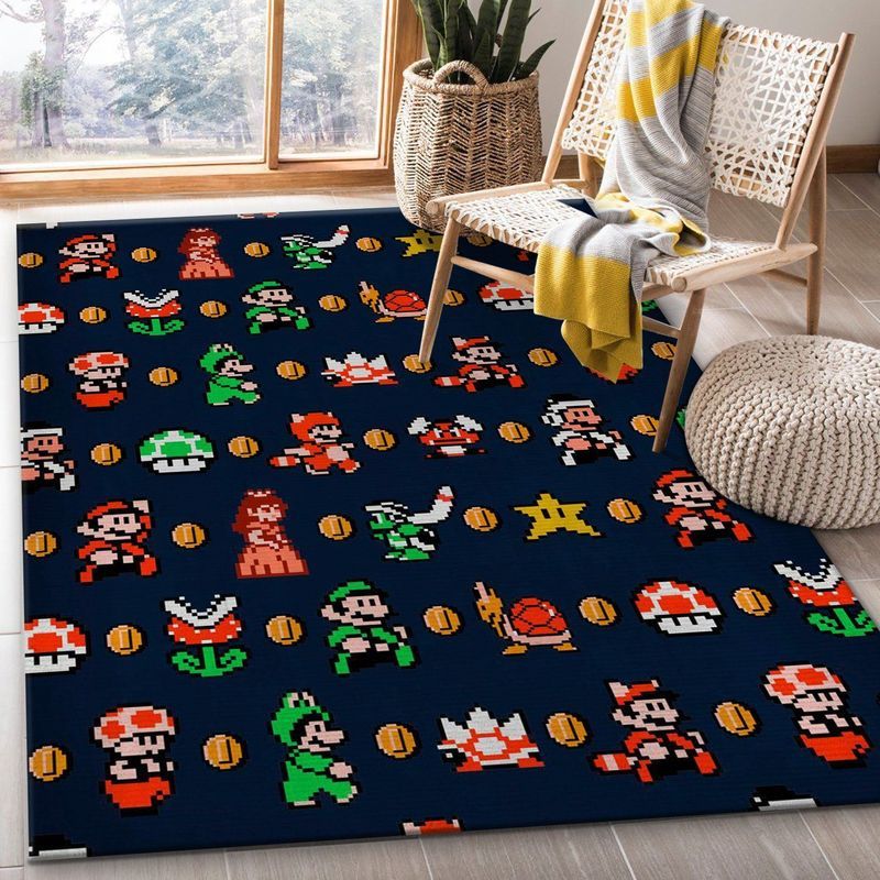 Super Mario Pattern Teppich