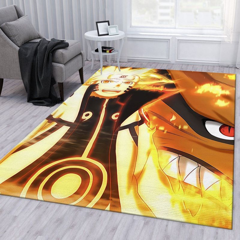 Naruto Kurama Mode Anime Teppich