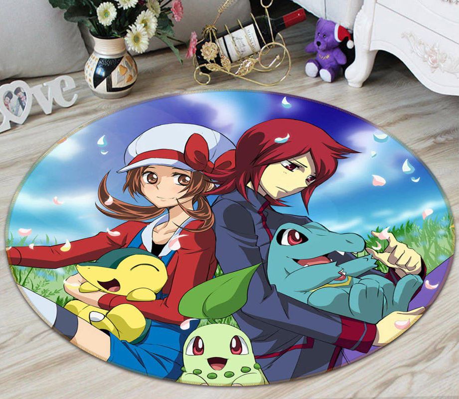 Pokemon anime 25 Round Teppich