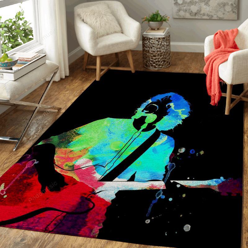 Soundgarden Watercolor Music Legends On Stage Art Teppich