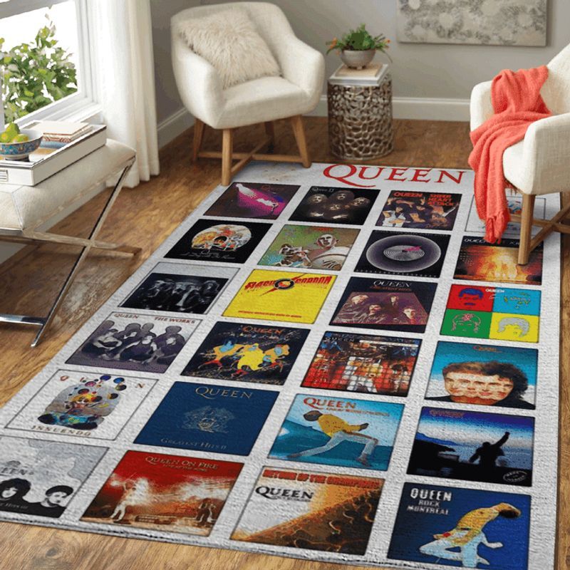 Queen Rock Band Music Playlists Song Art British rock band formed in London Teppich