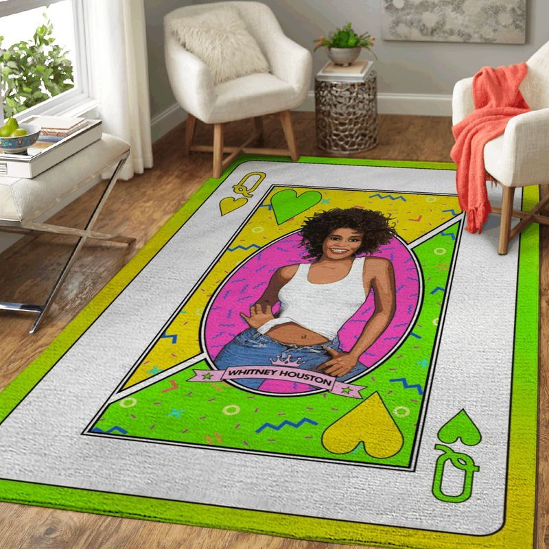 Queen Whitney Houston Queen Of Music Art Teppich