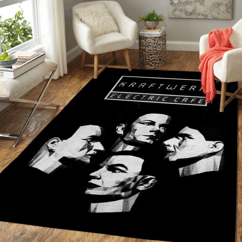 Kraftwerk Electric Cafe Album Covers Music Art Teppich
