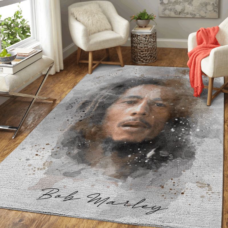 Bob Marley Reggae Legend Music Art Teppich