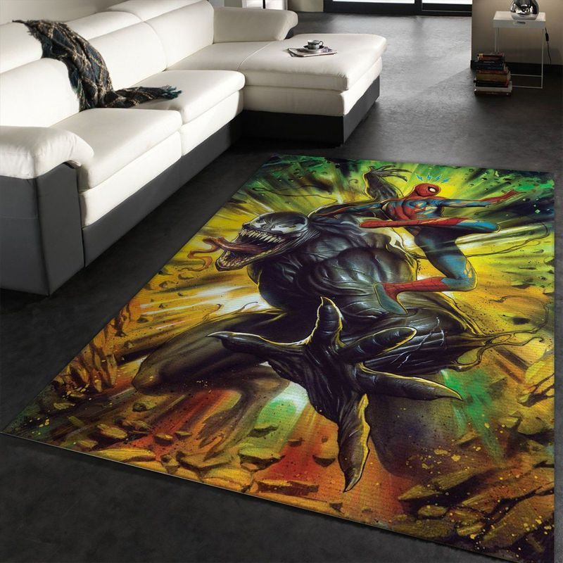 Venom And Spider Man Marvel Teppich
