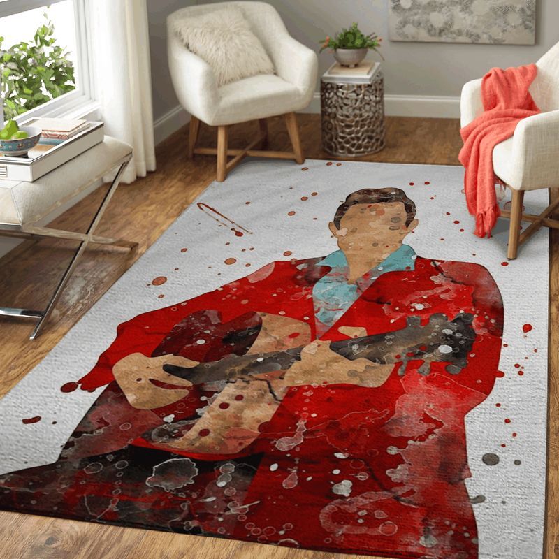 Country Singer Johnny Cash Pop Art Teppich