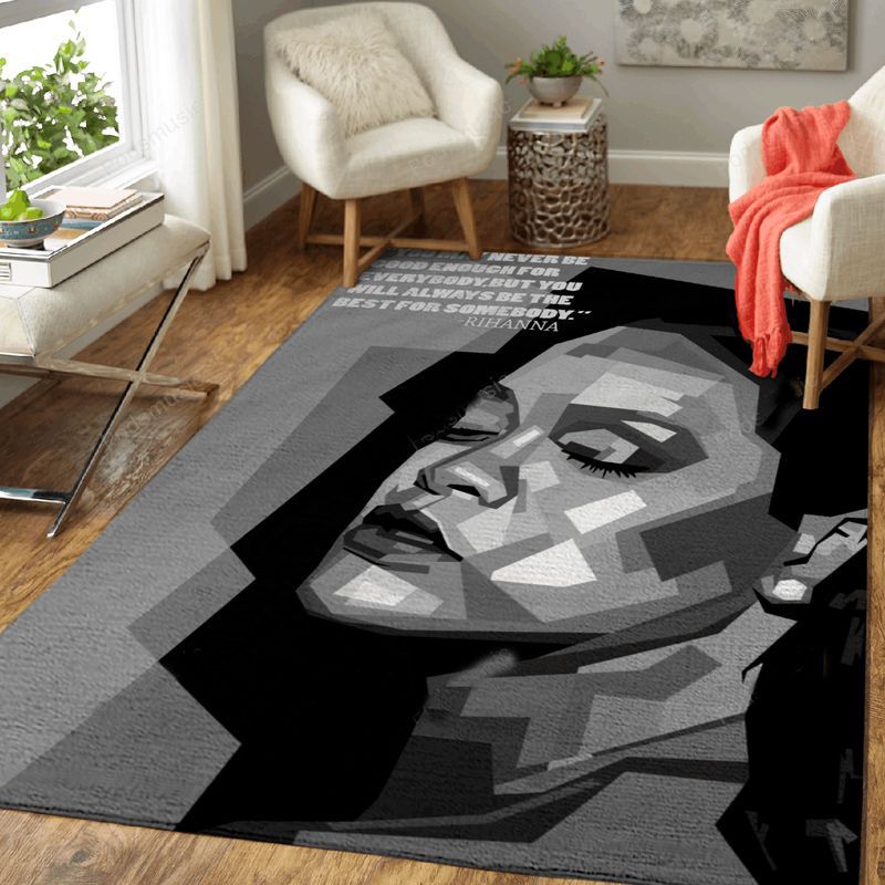 Rihanna Wpap Pop Music Art Teppich