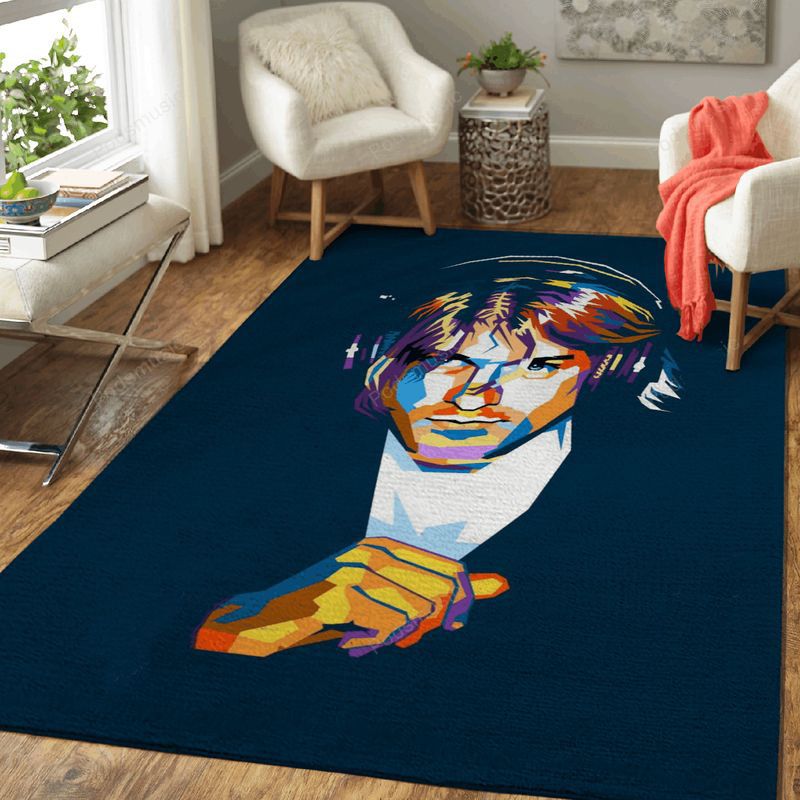 Kurt Cobain In Wpap Music Art Teppich