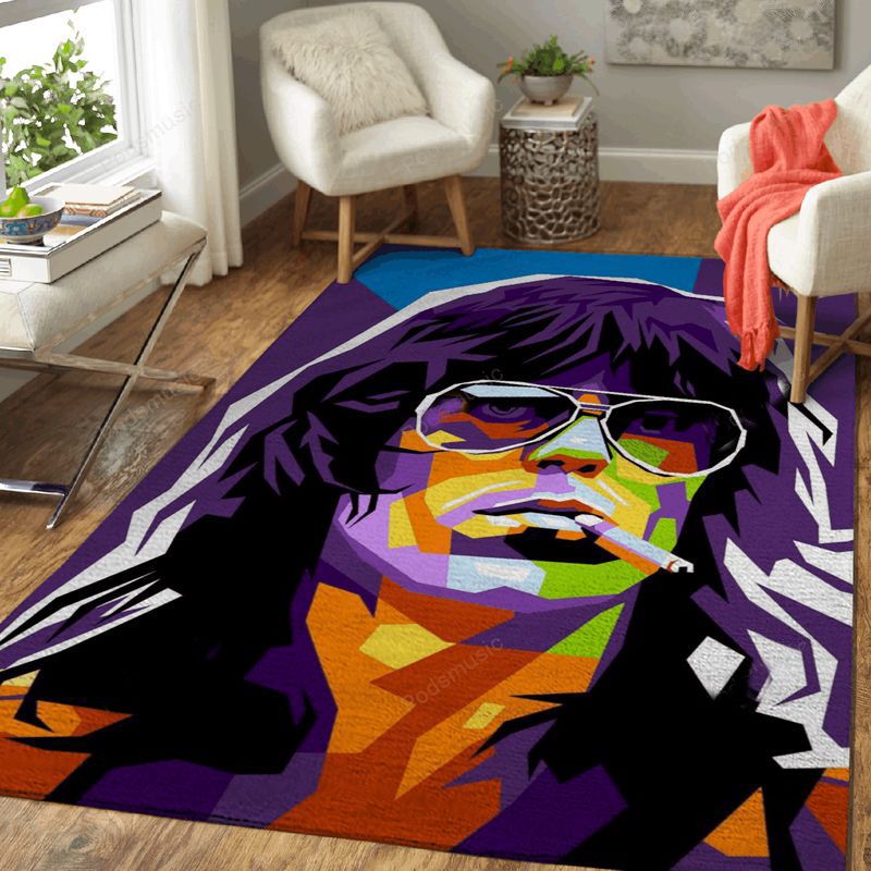 Keith Richard Music Art Teppich