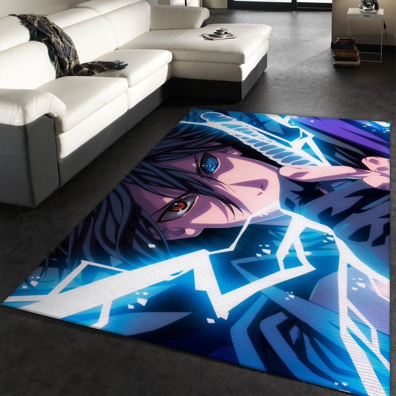 Naruto Shippuuden Sasuke Sharingan Rinnegan Chidori Teppich