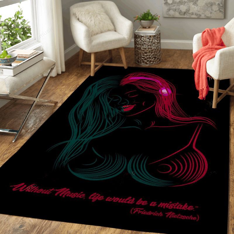 Music Girl Artworks Art Teppich
