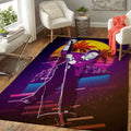 Johnny Rotten 80s Artwork Music Synthwave 80s Art Teppich