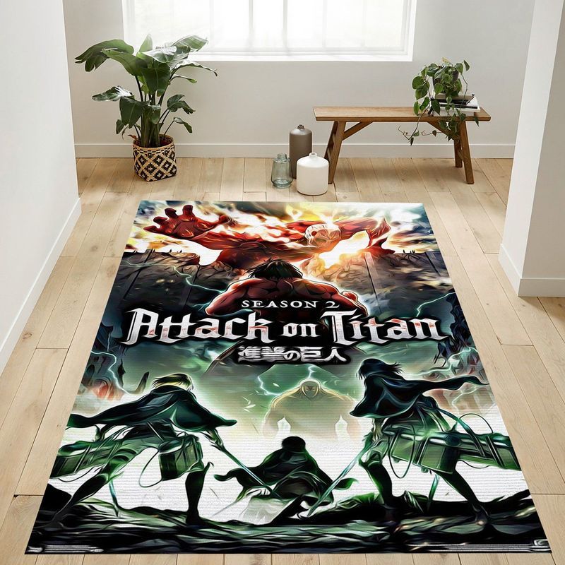Attack On Titan Season 2 Teaser One Sheet Teppich