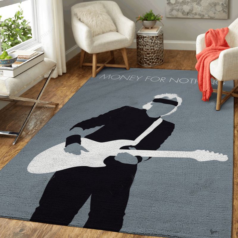 My Mark Knopfler Minimal Music Artwork Minimal Music Artworks Art Teppich