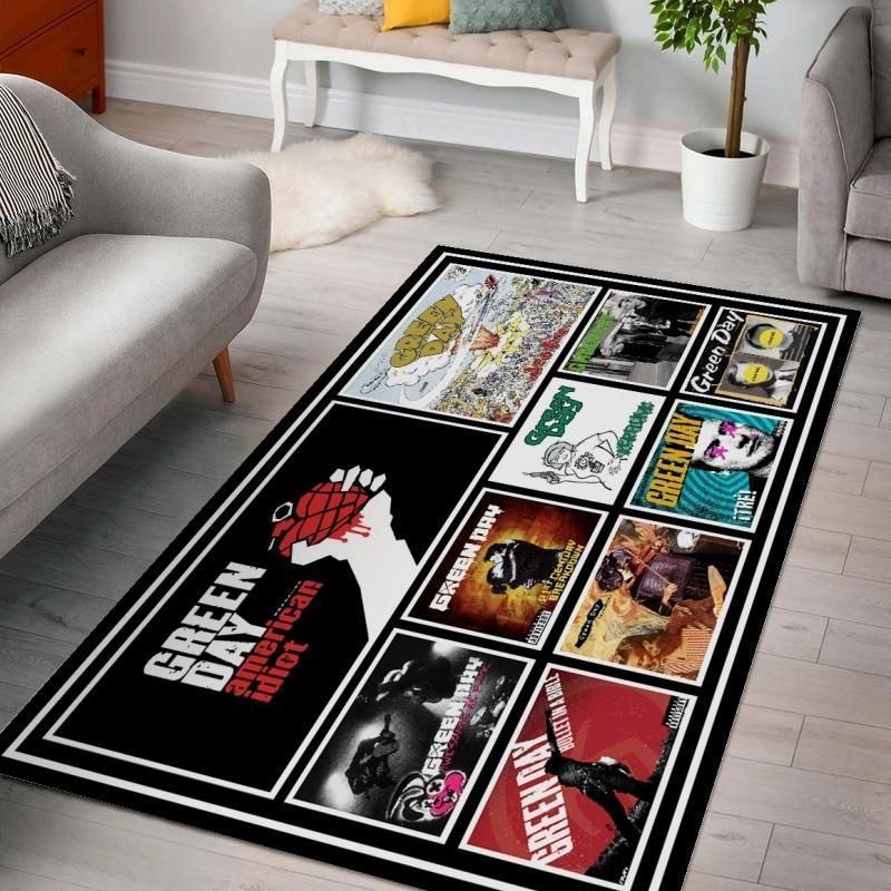 Green Day Albums Ver 1 Teppich