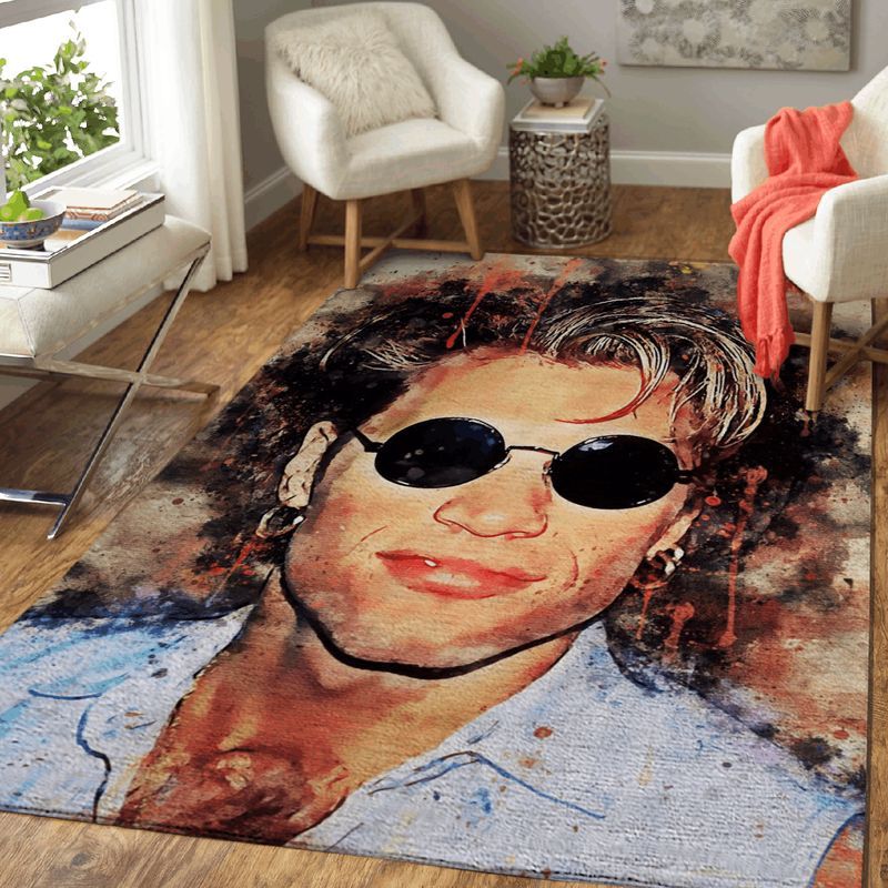 Jon Bon Jovi Band Members Pop Art For Bon Jovi Fans II Teppich