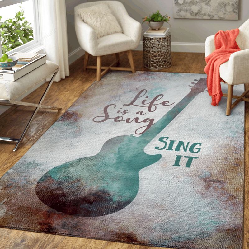 Music Quote Guitar Music Quotes Art Teppich