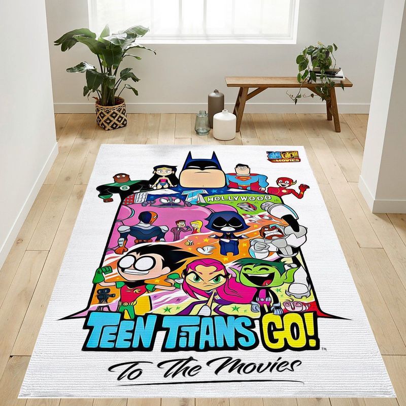 Dc Comics Movie Teen Titans Go To The Movies Collage Teppich