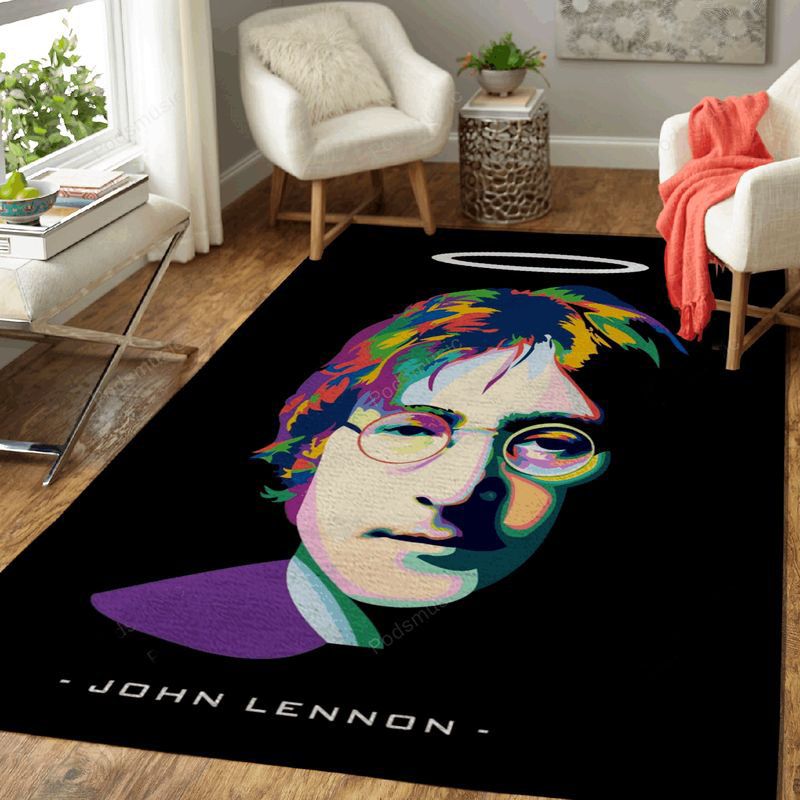 John Lennon Music Art Teppich