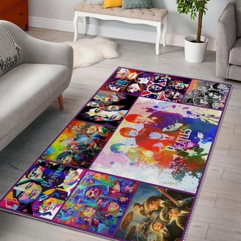 The Beatles Painting Multi Color Teppich