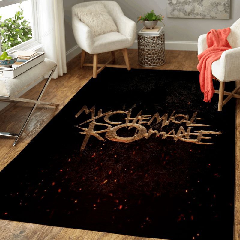 My Chemical Romance Music Symbols Art Teppich