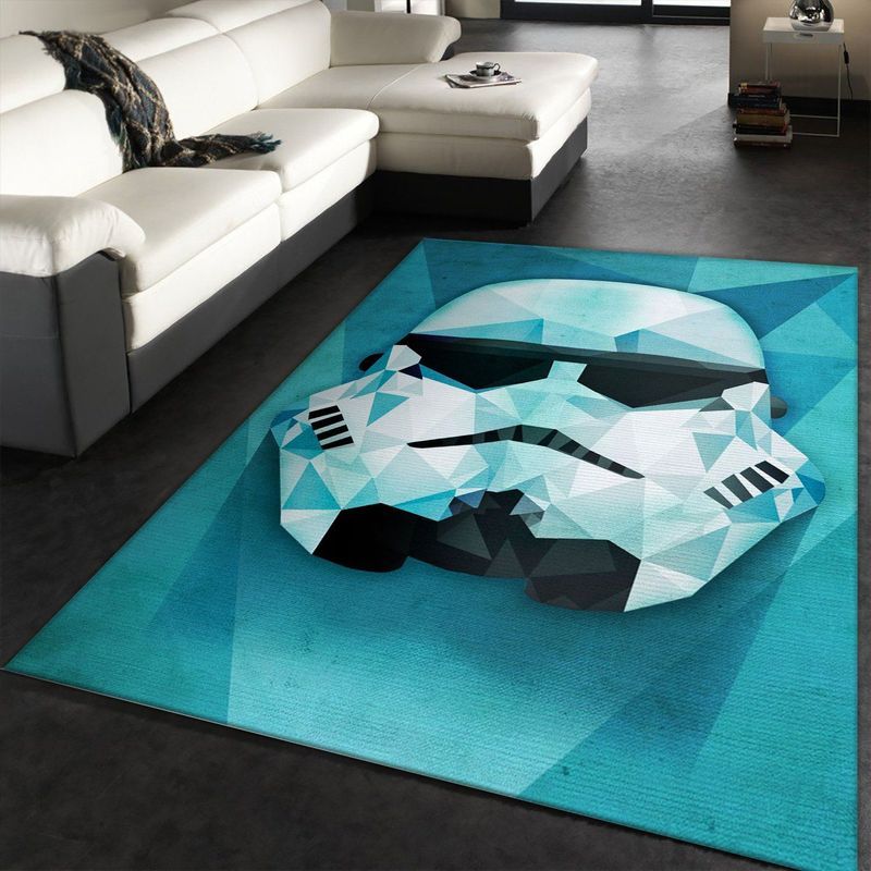 Polygonal Star War Stormtrooper Teppich
