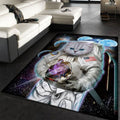 Astronaut Cat Explore Moon II Teppich