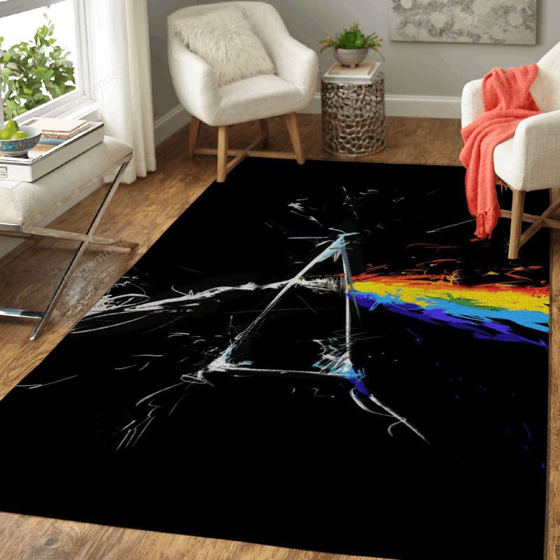 The Dark Side Of The Splatter Music Art Teppich