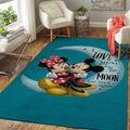 Mickey Minnie Mouse Love you to The Moon and Back Teppich