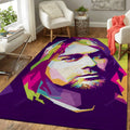 Kurt Cobain Music Player Art Teppich